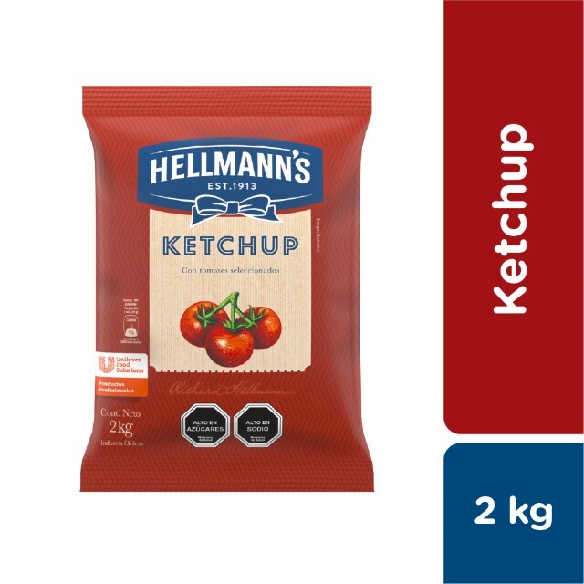 Hellmann's Ketchup 2 kg - Ketchup Hellmann’s, muy bien percibido por los consumidores.